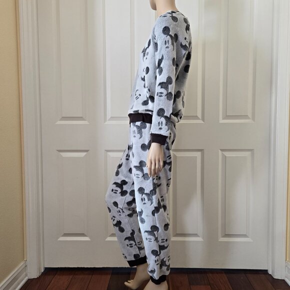 Disney Mickey Mouse Plush Pajama Set SZ M - Picture 3 of 7